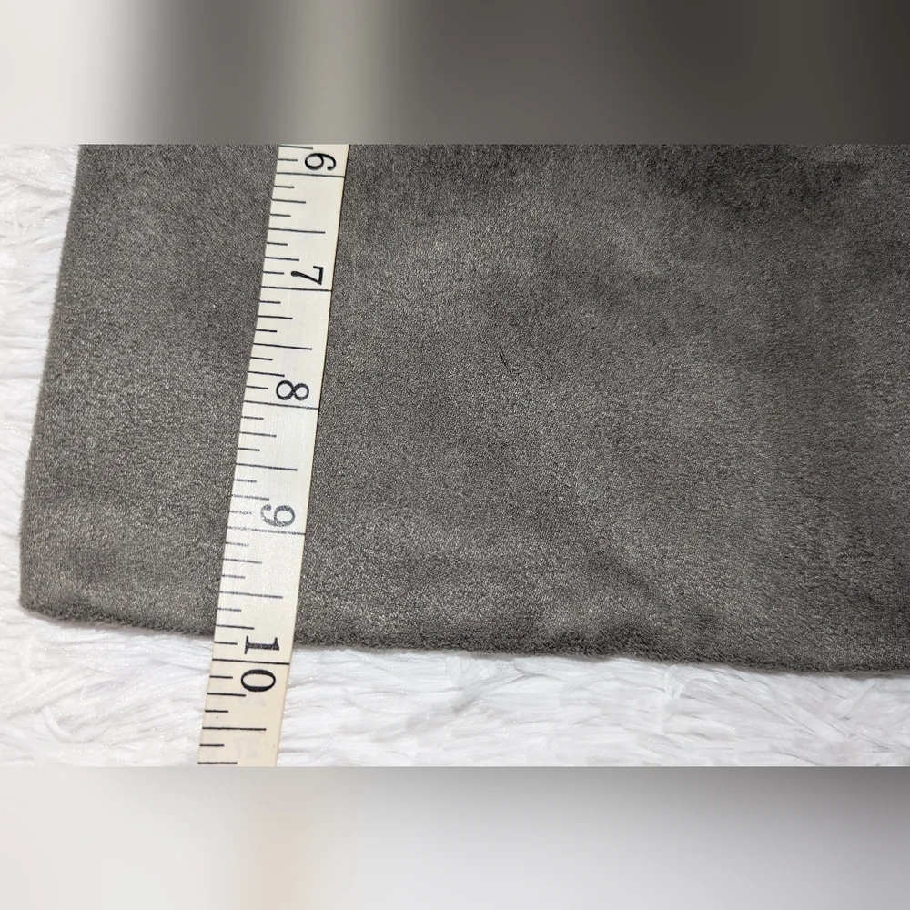 Tom Ford Gray Vegan Suede Purse Boots Bag Shoe Dust Cover 10